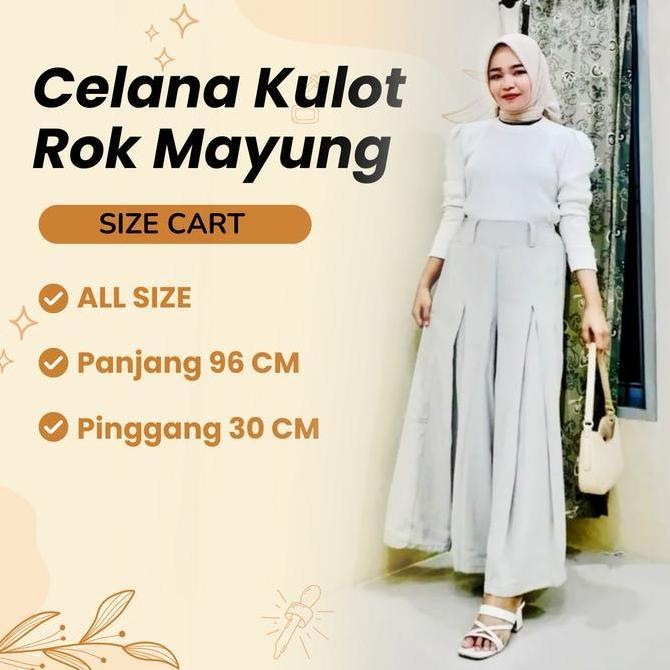 Celana Kulot Husna Husna Kulot Rok Mayung Highwaist Kulot Mayung Panjang