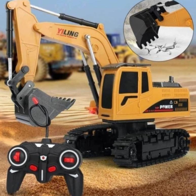 hot deals excavator rc remot control construction alat berat rc excavator alloy besi 1026 6ch rc exc