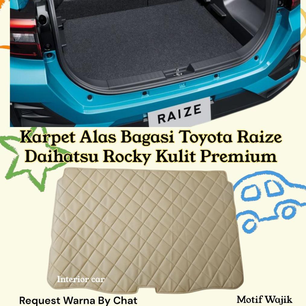 Top Rated Karpet Alas Bagasi Toyota Raize Daihatsu Rocky Kulit Premium Aksesoris Pelindung Lantai Mo