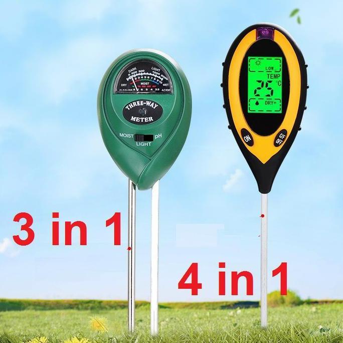 Soil Analyzer Tanah Tester Meter Moisture Meter Ph Meter Sunlight Met