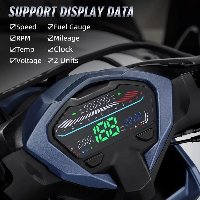 Digital Speedometer Led Meter Vario For 125 150 160 2018 2024 / Speedometer Odometer Kilometer Digit