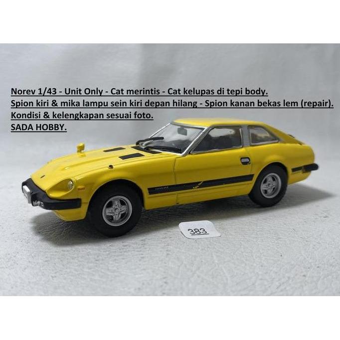 NOREV 1/43 NISSAN FAIRLADY 280Z S130 YELLOW UNIT ONLY SHOBBY
