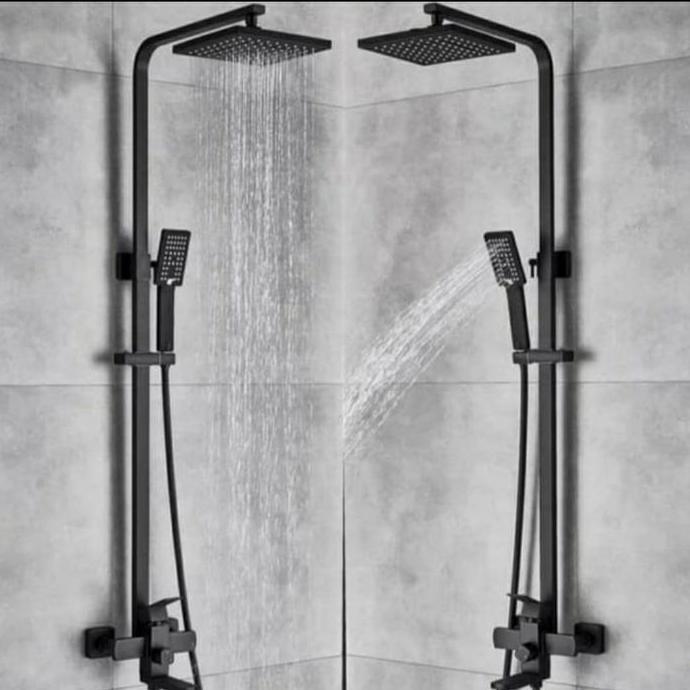 Shower Tiang Set Model Toto Wasser Black/Shower Column 3 Way Hitam