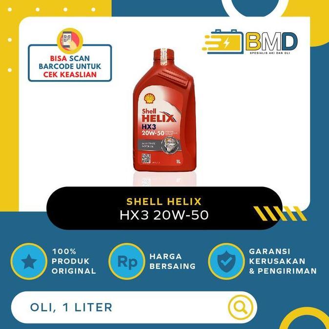 Olimax- Shell Helix Hx3 20W-50 - 1 Liter