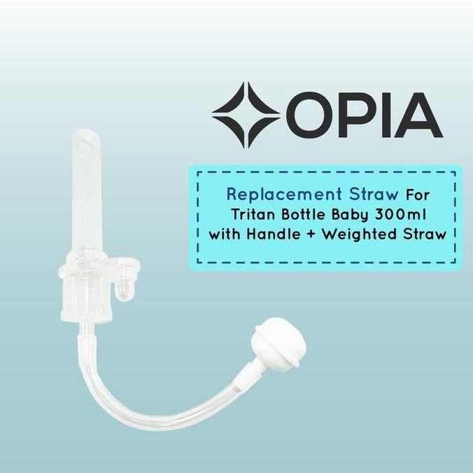 Opia Silicone Straw Replacement For OPIA Tritan Bottle Baby 300ml with  Handle + Weighted Straw