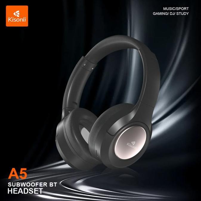 KISONLI Headset Bluetooth TWS 5.3 A5 Headphone Wireless Gaming Sport Foldable Earphone