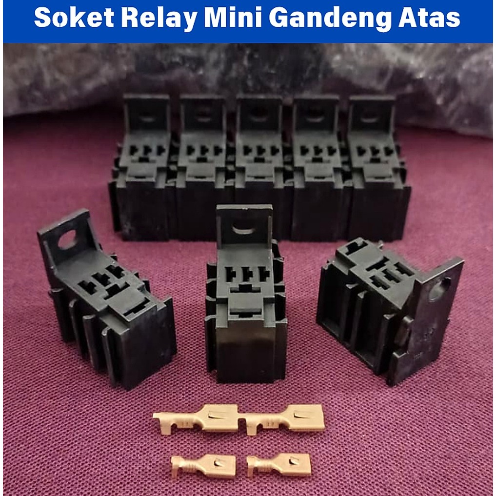 Soket Relay Mini / Soket Relay Mini Bangku Gandeng Atas Bahan Nylon