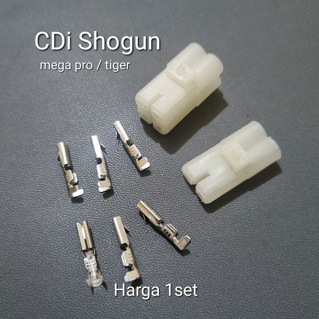 soket cdi shogun mega pro tiger 1set bahan nylon / ori ( tanpa kabel)