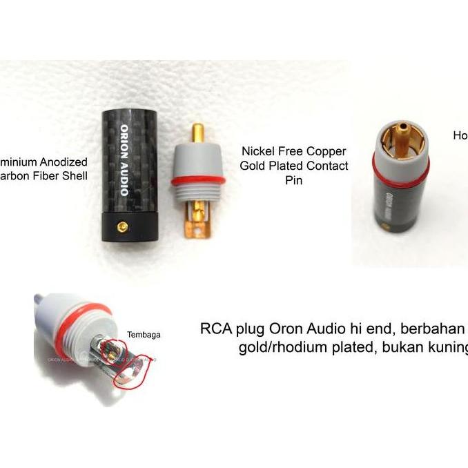 Promo Kabel interkonek rca hi end khusus low frequency(subwoofer) OFC 6N 99.9999 ELIOS SW MKIII by O