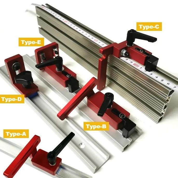 MAZITOV t track connector / track stop / table saw miter saw fence connector