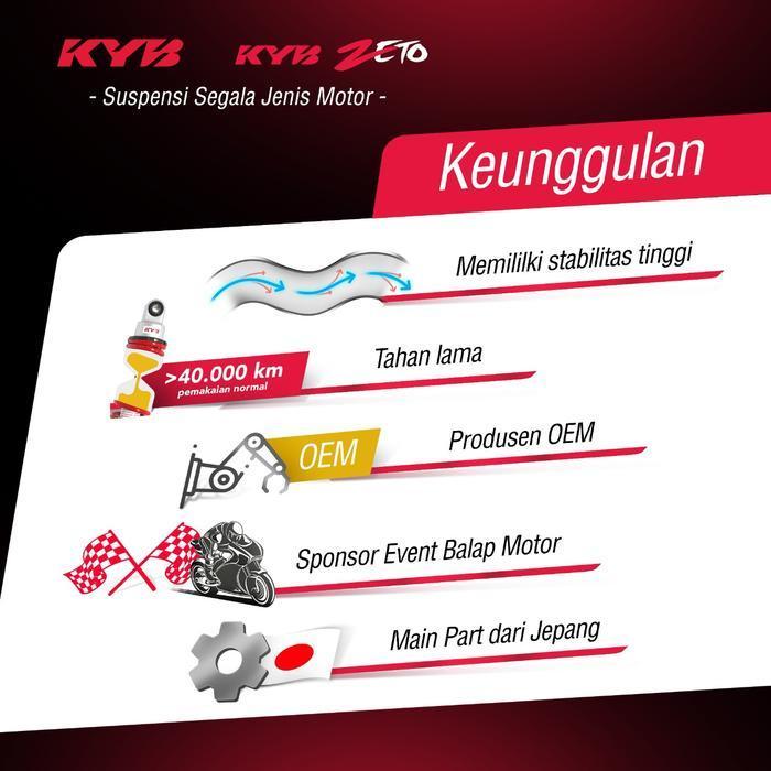 SKOK SHOCK KYB ZETO VARIO 125 150, BEAT FI, SCOOPY FI ORIGINAL DAN TERPERCAYA