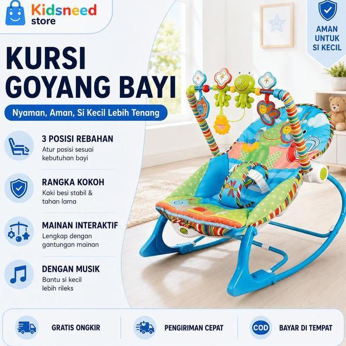 10in1 Premium Rocker/Ayunan Bayi/Bouncer Bayi/Kursi Goyang Manual Bayi/ Bouncer  /Kursi Goyang Bayi 