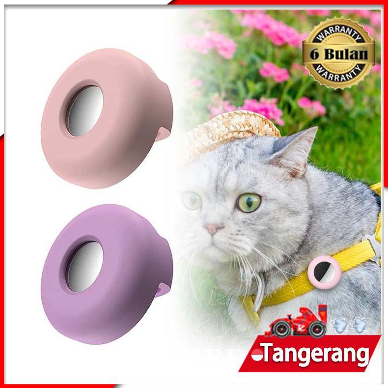 Hemat Airtag Loop Silicone Case Holder Pet Collar Airtags Apple Anti Lost Kucing Anjing