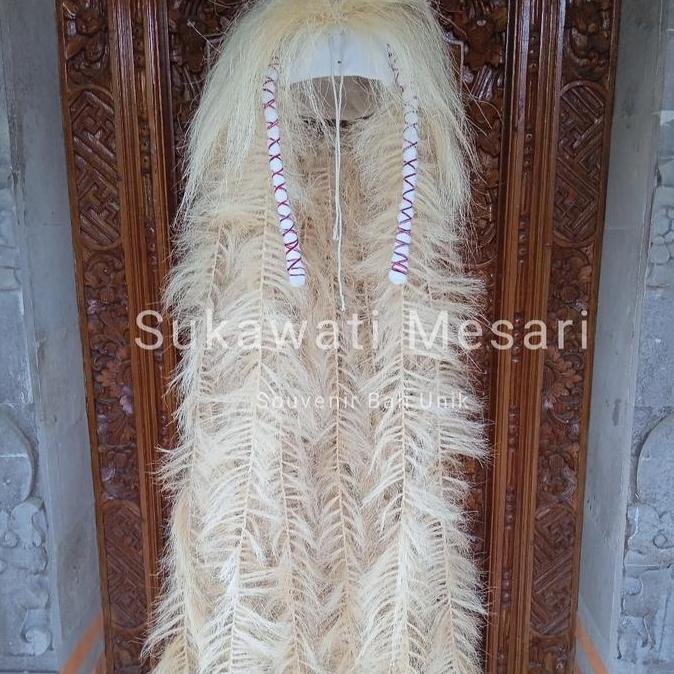 Rambut Rangda Bahan Serat Tanaman Lengkap Dengan Keranjang Basang - basang Kerajinan Handmade Asli B