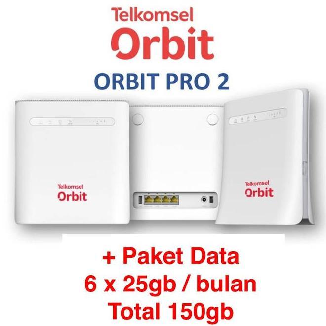 Telkomsel Orbit Pro 2 Zte 4G Wireless Router Mf286R  50Gb