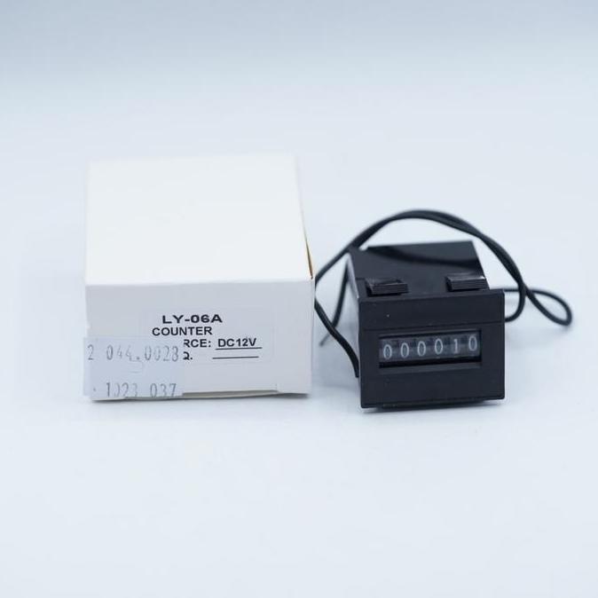 Counter LY-06A DC 12V 6 digit counter digital counter mechanical counters  electromagnetic pulse Cou