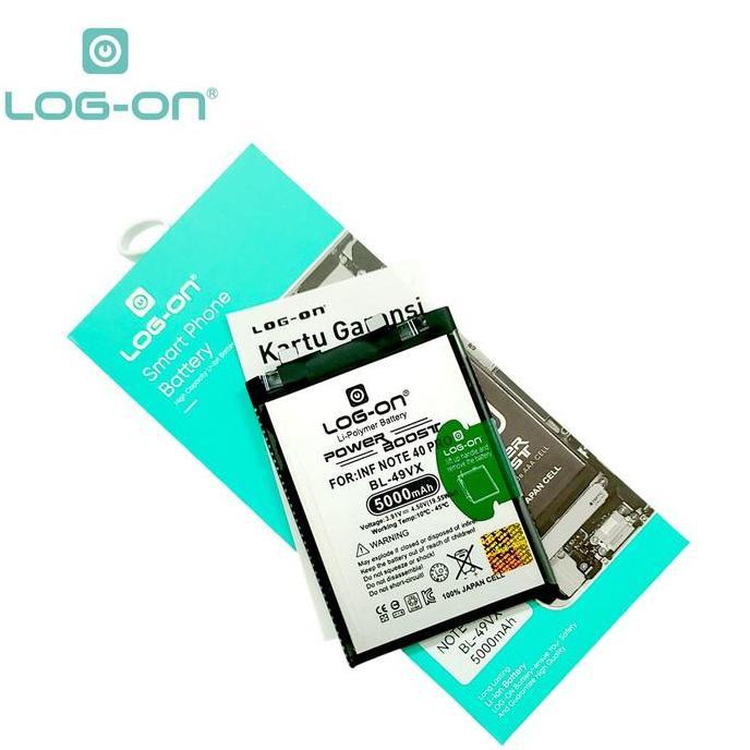 Log On - BATERAI UNTUK BL-49VX Infinix Note 40 Pro 4G ( X6851 ) BL49VX Power Boost Original Battery 