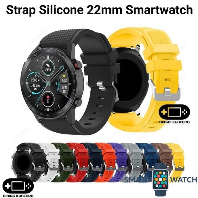 Strap Silicone 22mm Silikon Fossil Hybrid Smartwatch HR Tali Jam Karet