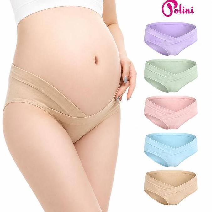 Polini - Paket HEMAT 6&12Pcs Celana Dalam Wanita Hamil CD Bumil Polini 3905