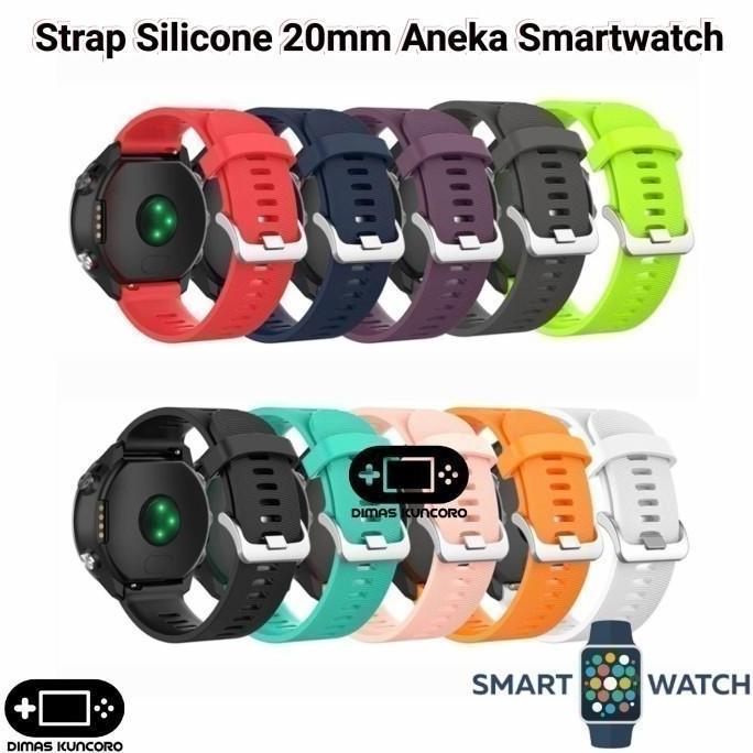 Strap Silicone 20mm DT No.1 DT88 DT89 DT93 Silikon Tali Jam Smartwatch