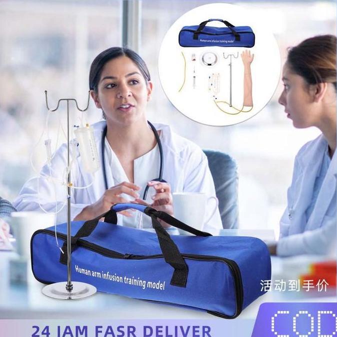 TSE 1 Set Manekin Lengan Infus  Medis Silikon Manekin Lengan Manekin Tangan Infus