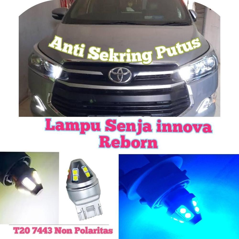 Lampu senja innova reborn LED T20 7443 senja fortuner 4 kawat free error