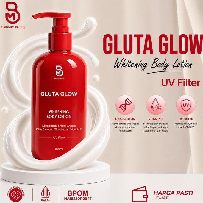 NV [1PCS] NEW REVOLUTION GLUTA GLOW RED BY MIAMORE BEAUTY, DENGAN TAMBAHAN ALPHA ARBUTIN EXTRA.