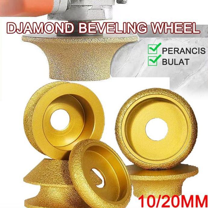 ADX 10mm Mata Pinggul Bevel Granit Bullnose Mata Roda Granit Ukir Keramik mata gerinda bevel granit