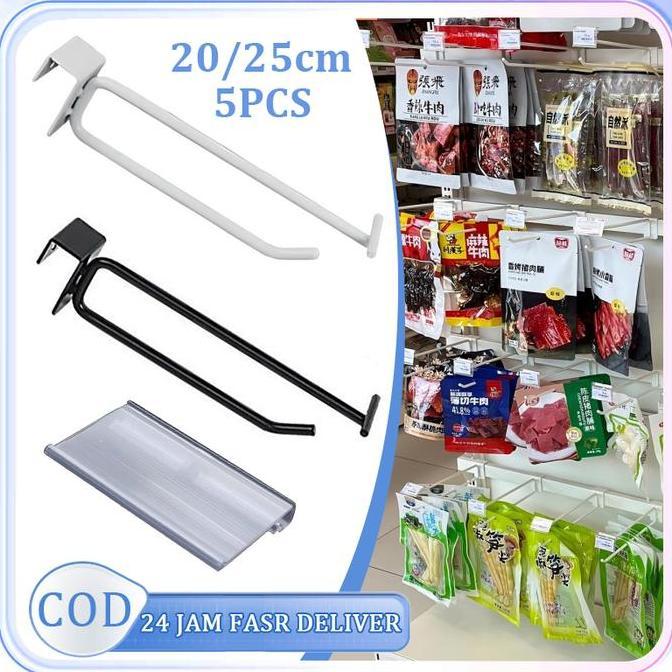 ADX 5pcs Cantolan Pipa Kotak Double Hook Stainless Steel Double Hook Pipa Kotak Double