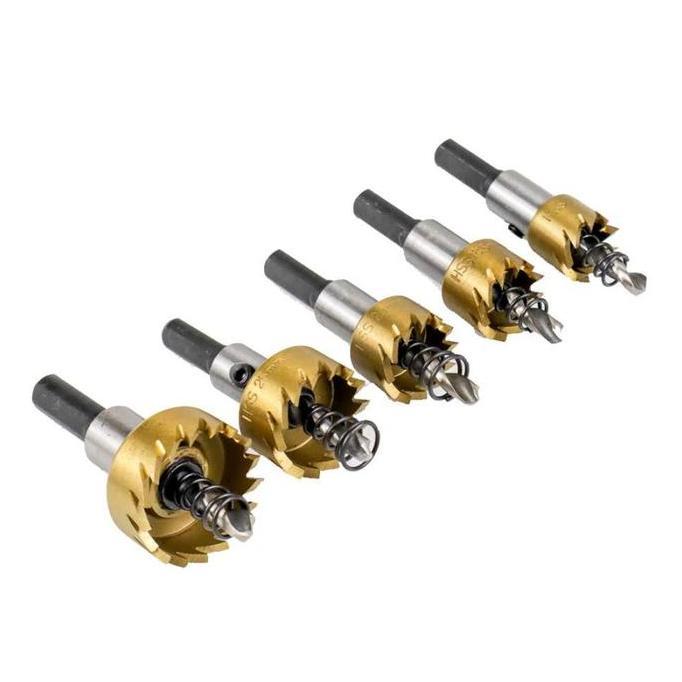 QUIR mata bor hole saw besi Set 5pcs baja ringan hole saw plat besi