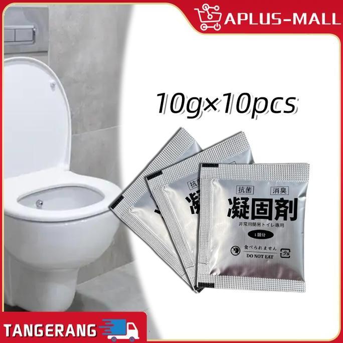 TSE 10g*10PCS Serbuk Ajaib Poo Gel Mengubah Cairan Urine, Serbuk Toilet Darurat - Pipis Menjadi Gel 