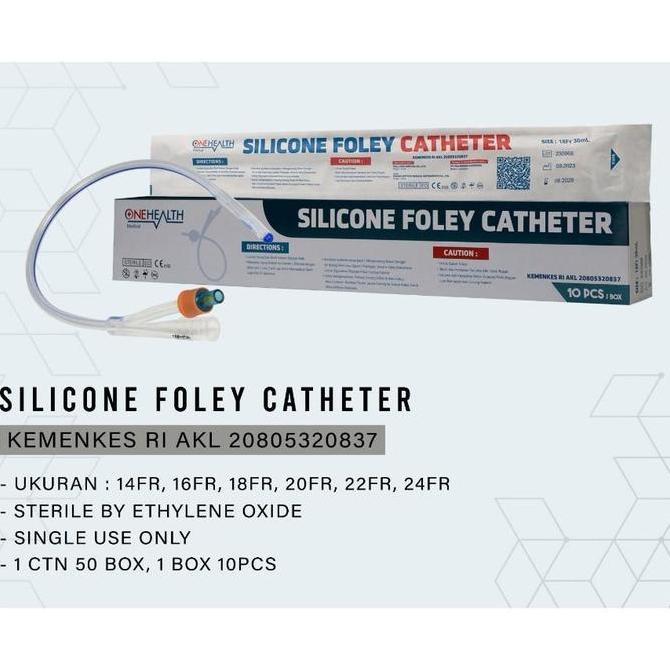 Medikit- Onehealth Silicone Foley Catheter Kateter Urine Silikon - Satuan