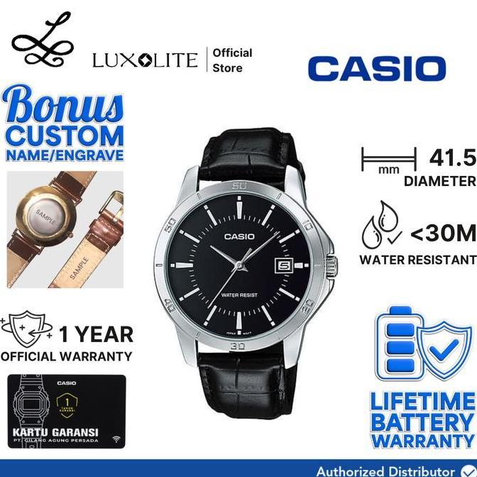 Vint- [Luxolite] Jam Tangan Casio Mtp-V004L-1A Mtp-V004L-1Audf