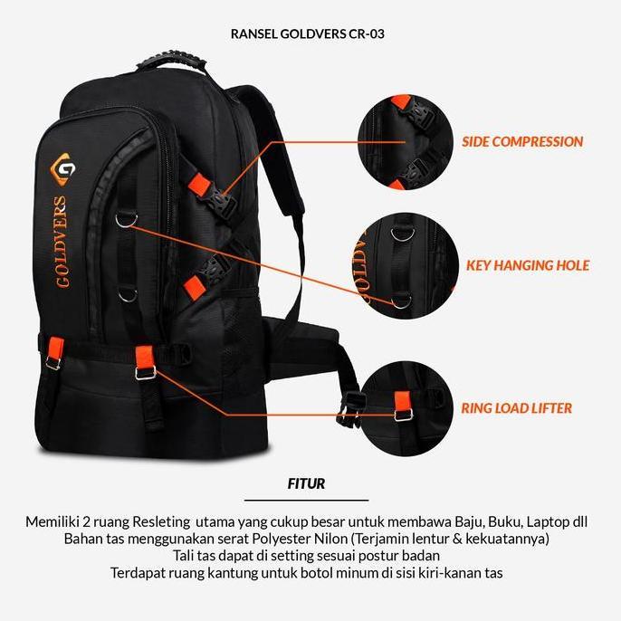 Sval- Tas Ransel Gunung Pria Goldvers Tas Ransel Pria Desa Jumbo