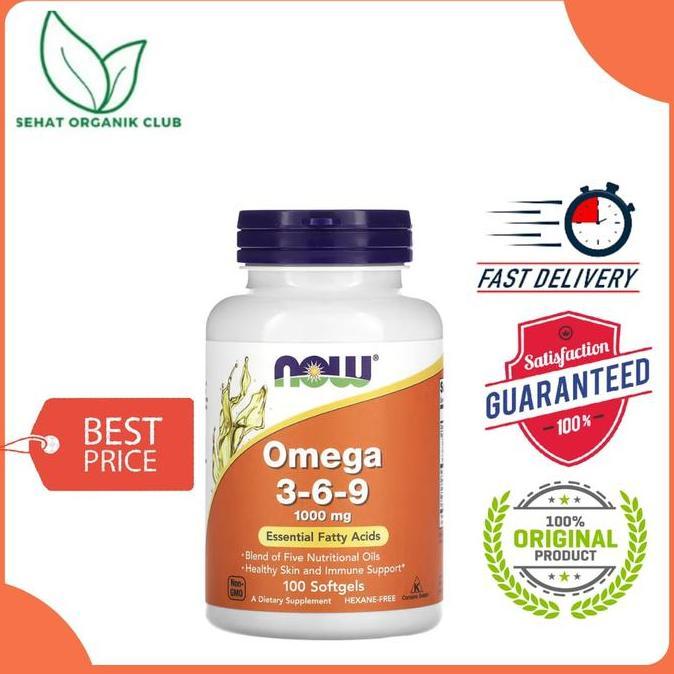 Now Foods Omega 369 3 6 9 omega 3-6-9 1000 mg 100 Softgel