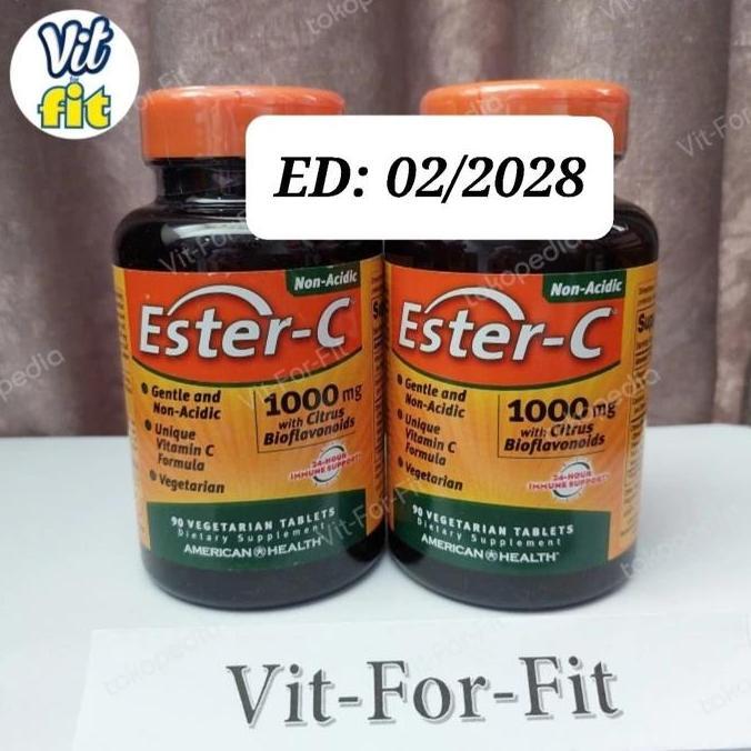 American Health Ester C 1000 mg With Citrus Bioflavonoids 90 veg tabs / Ester C 1000mg