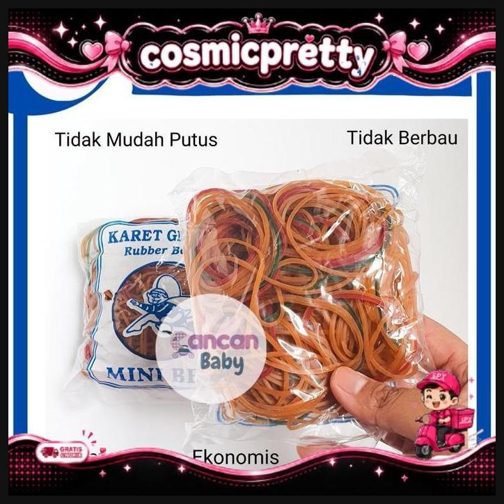 Karet Gelang Pentil Warna Mini Bee 100G Ikat Rambut Pengikat Bungkusan New Arrival