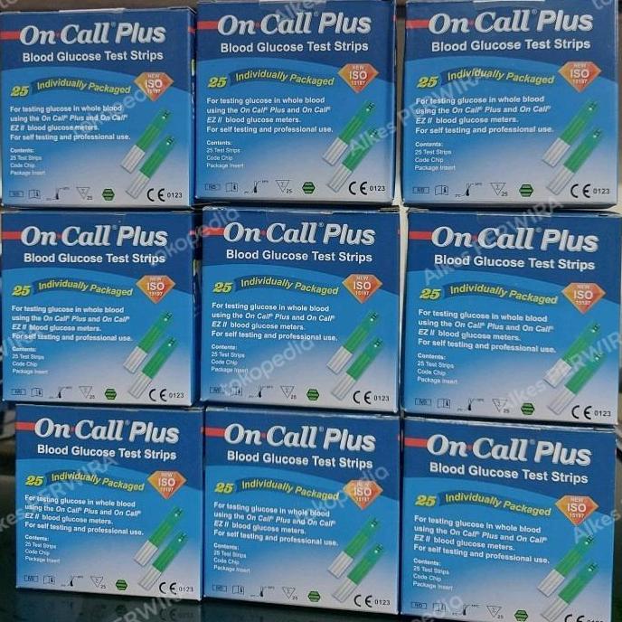 strip on call plus / strip gula darah on call plus