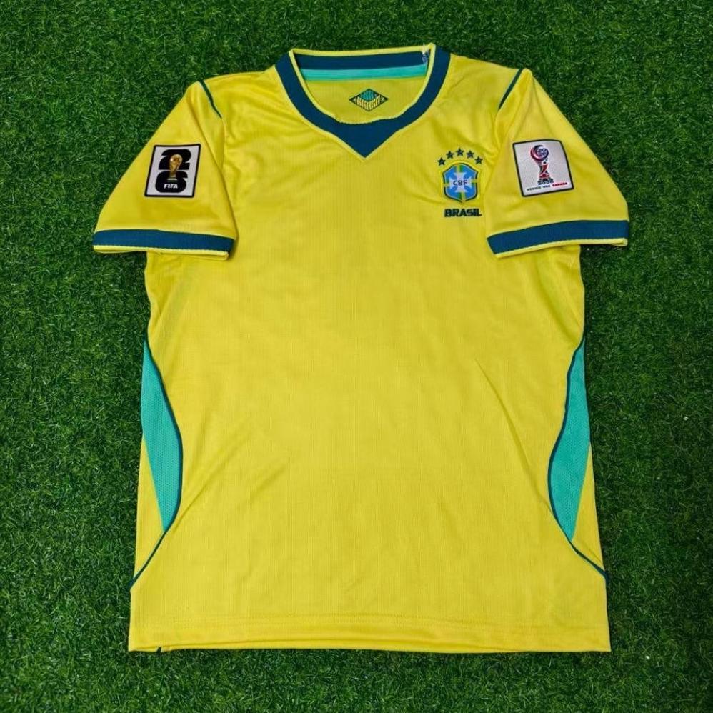 JERSEY BOLA BRAZIL HOME FULL PATCH PIALA DUNIA 2026 TOP QUALITY