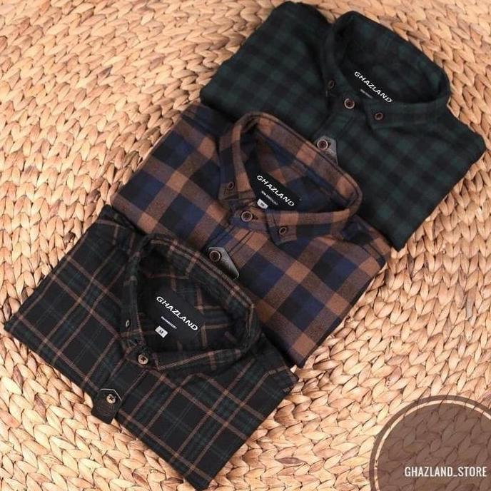 PREMIUM / M-L-XL-XXL-XXXL Kemeja Lengan Panjang Cowok Terlaris BRILL EIGHTY EIGHT | Flannel Pria | F
