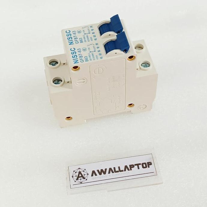 Mcb Dc  Motor Listrik Double 2 Baterai Cos Mcb B63 D63 63A