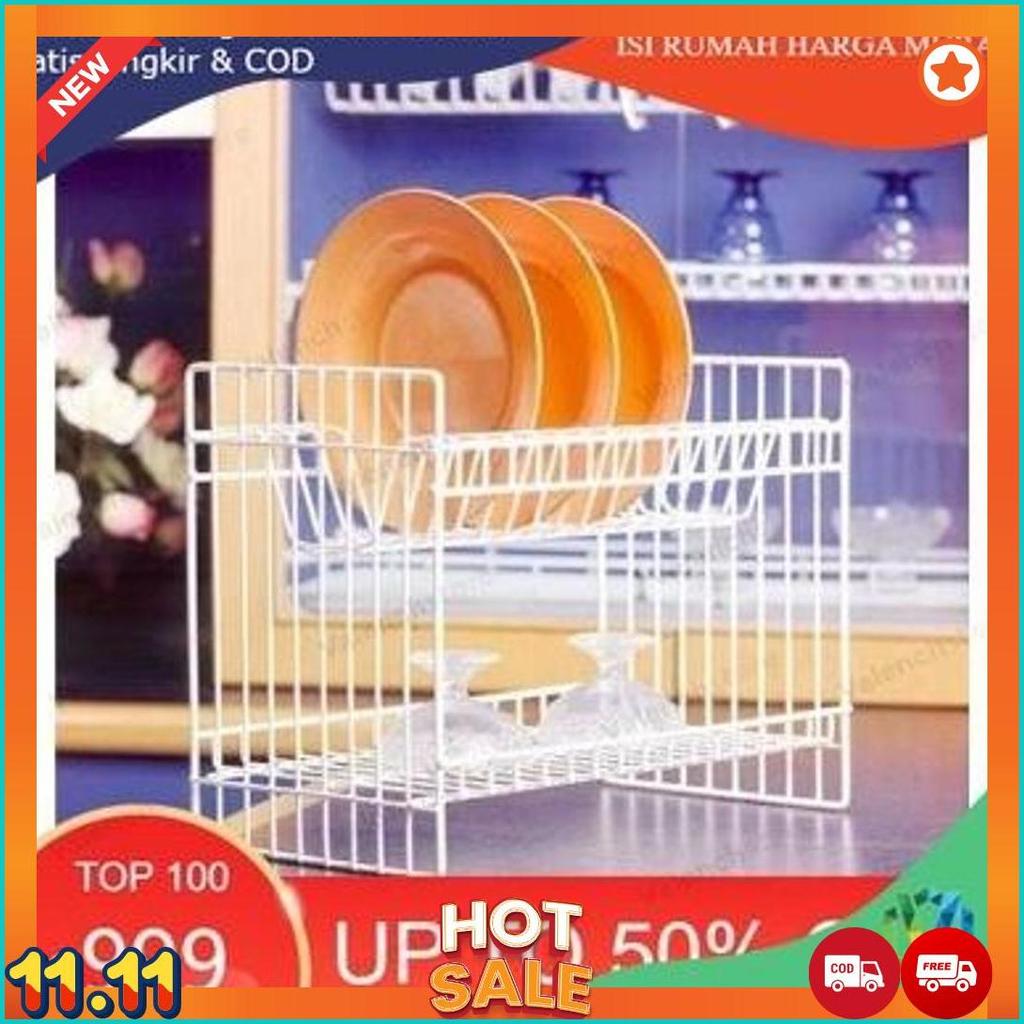 RAK PIRING RPK 02 / RAK PIRING ANTI KARAT / RAK PIRING SUSUN 2 / RPK 02 / RAK DAPUR / RAK PIRING CD 