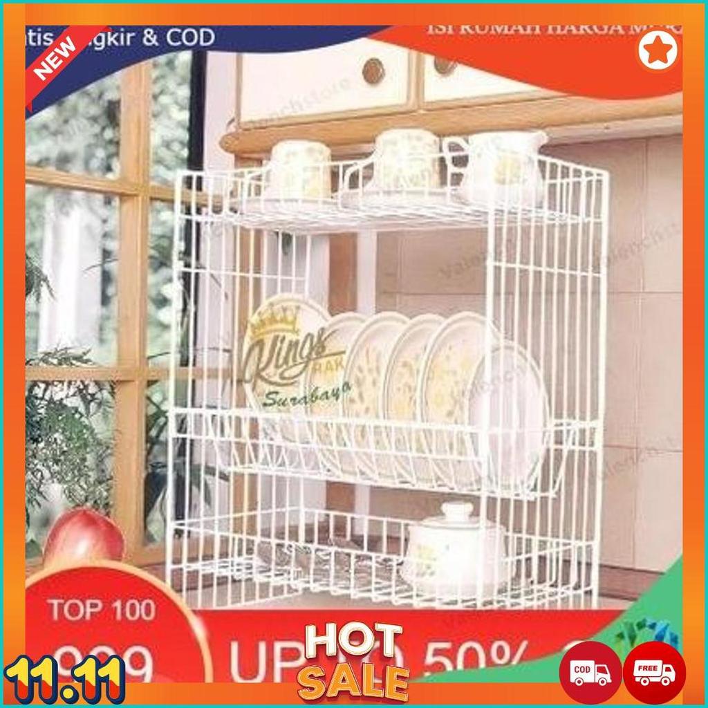 RAK PIRING RPK 03 ANTI KARAT/ RAK PIRING SUSUN 3 / RAK PIRING RPK 03 / RPK 03 / RAK GELAS / RAK DAPU