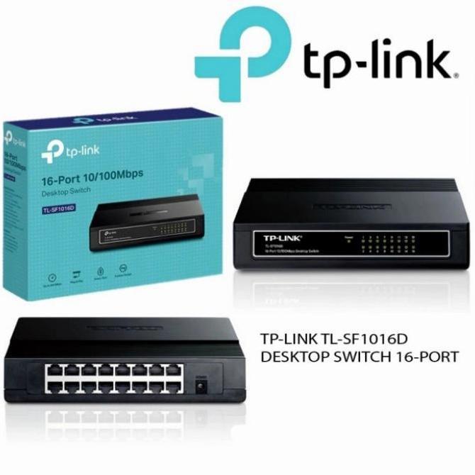 Switch Hub Lan 16 Port TPLINK TL-SF1016D Desktop Switch 16Port Tp Link