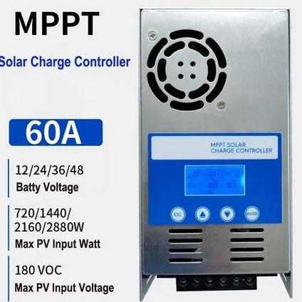Mppt 60A 12V-48V Solar Charge Controller Scc Mppt 60Amper Real Asli