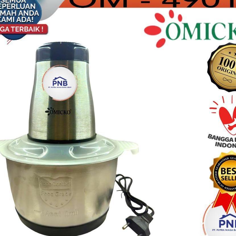 Food Processor Elektrik Chopper Daging Bumbu Listrik 2 Liter Omicko