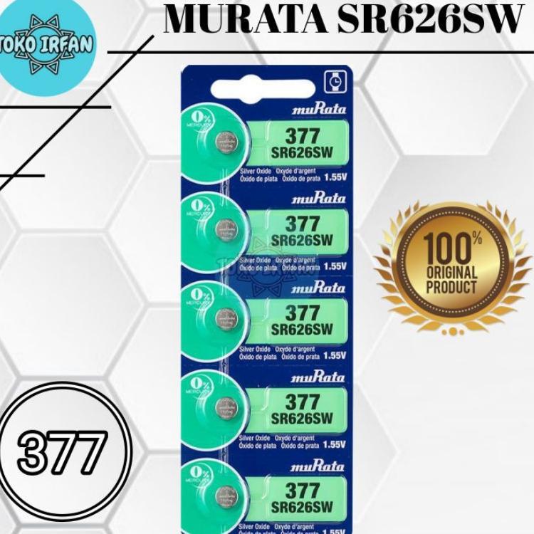 Baterai Murata Sr626Sw (377) Original Batrai Jam Tangan 626 Sr626