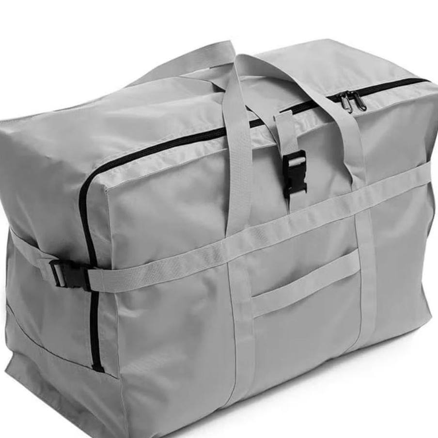 Tas Travel Lipat-Tas Belanja Lipat-Tas Koper Lipat Abu Abu