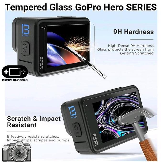 Tempered Glass GoPro Hero SERIES anti gores gopro hero9 hero10 hero11 hero12 hero13 hero14 hero15 an