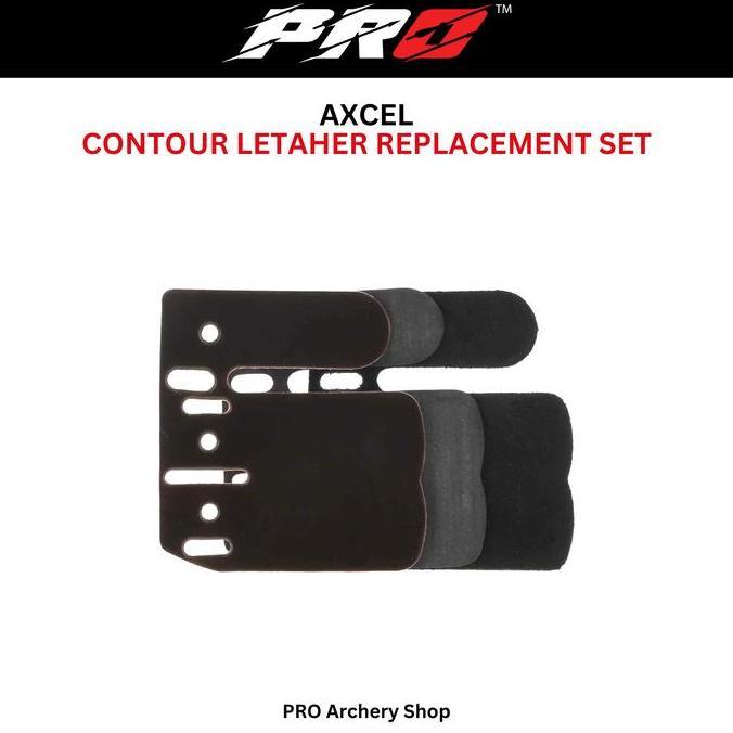KULIT ORIGINAL SET FINGER TAB AXCEL CONTOUR | LEATHER REPLACEMENT SET FINGERTAB AXCEL |  ALAT PANAHA
